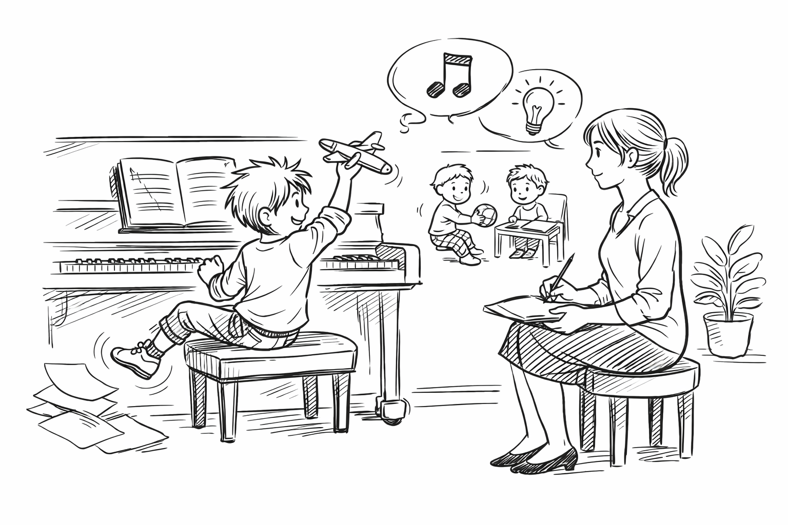 落ち着きがない子のピアノレッスン?親が知っておきたい7つのポイント