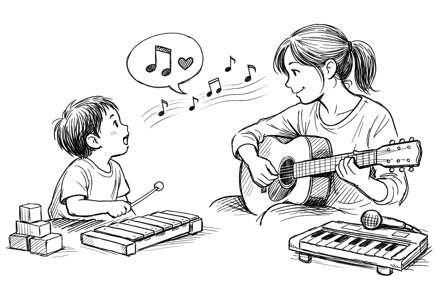 言葉が遅い子に音楽教室が効果的?その理由とは