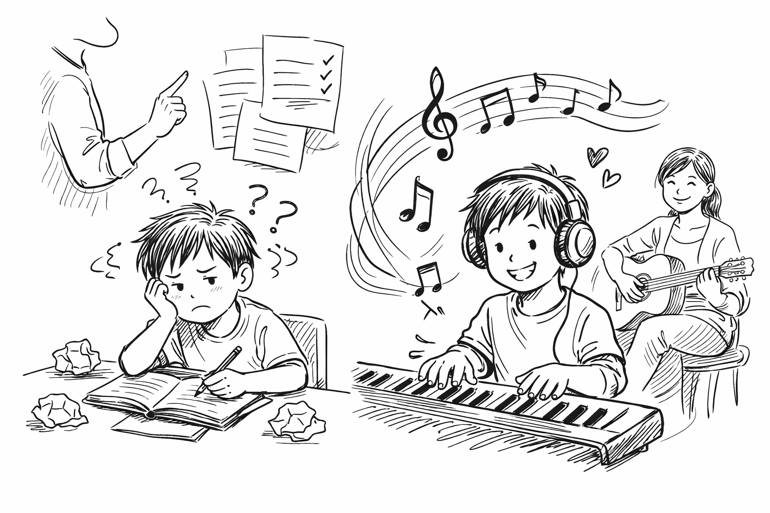 指示が通りにくい子の習い事に音楽がおすすめな理由は？