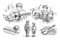 兄弟で違う習い事を音楽で選ぶ？それぞれの個性を活かす選択とは