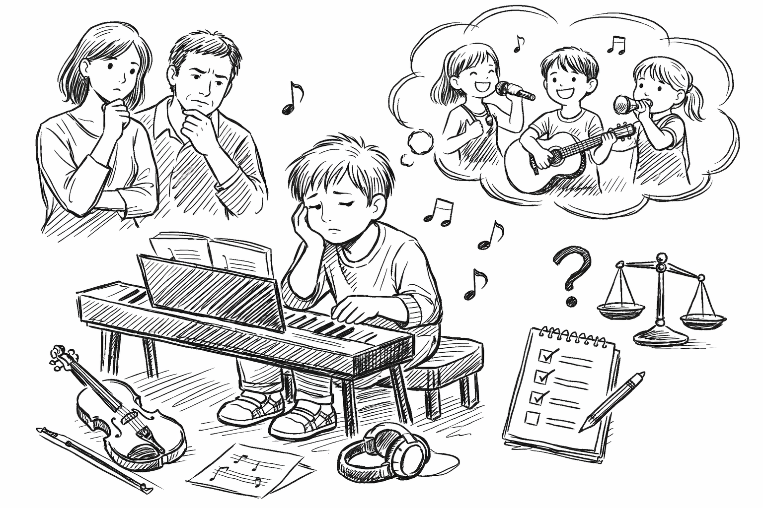 音楽が好きじゃない子に習わせるのはあり?親が知っておきたい判断基準