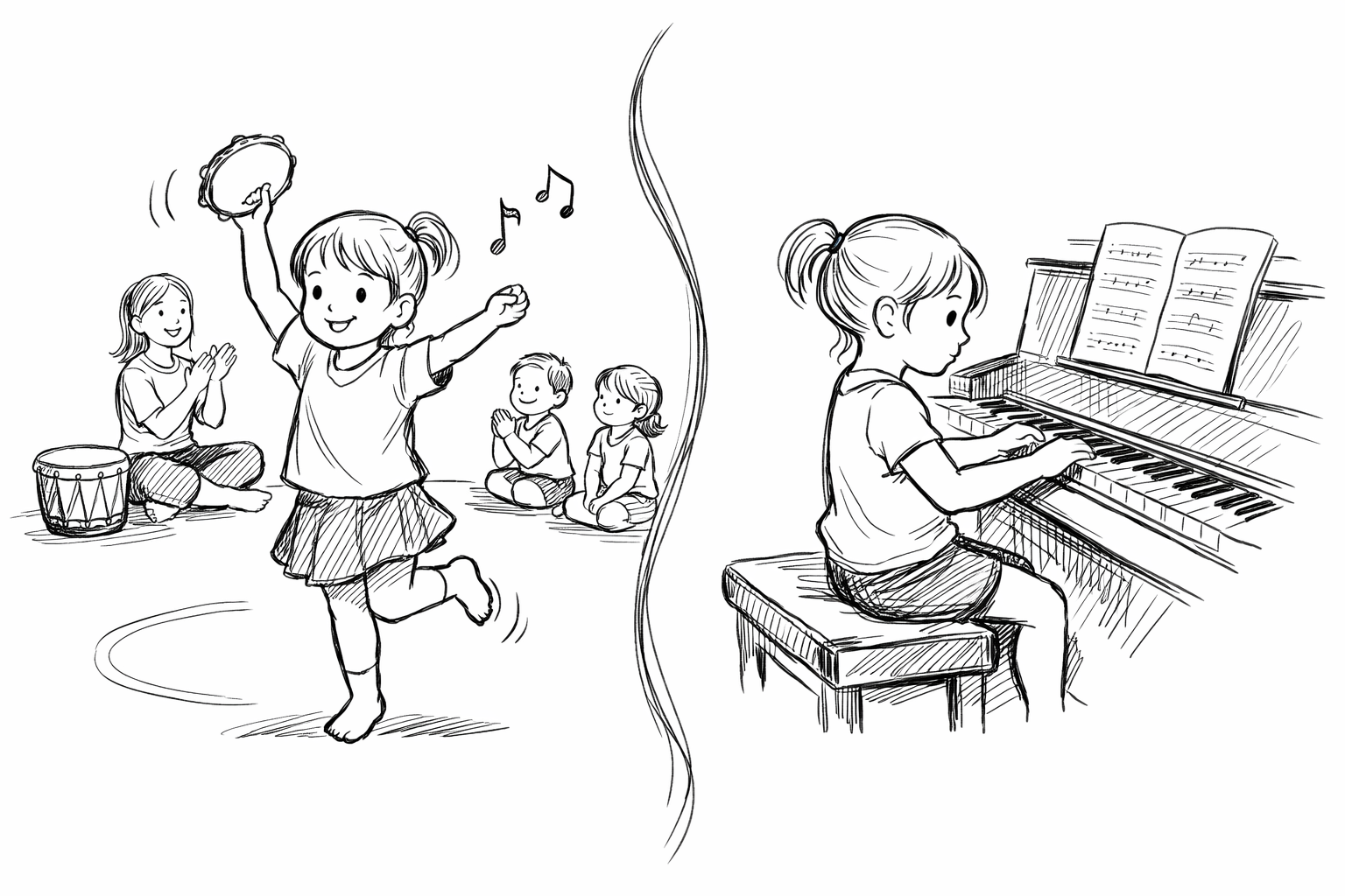 飽きっぽい子にリトミックとピアノはどちらが合う？後悔しない選び方とは？