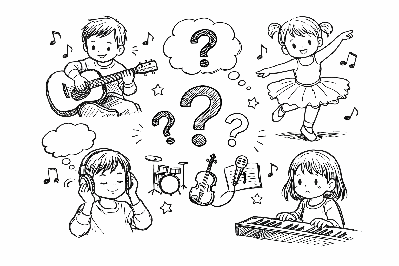 子どもの性格別に見る音楽習い事の選び方！我が子に合うのはどれ？