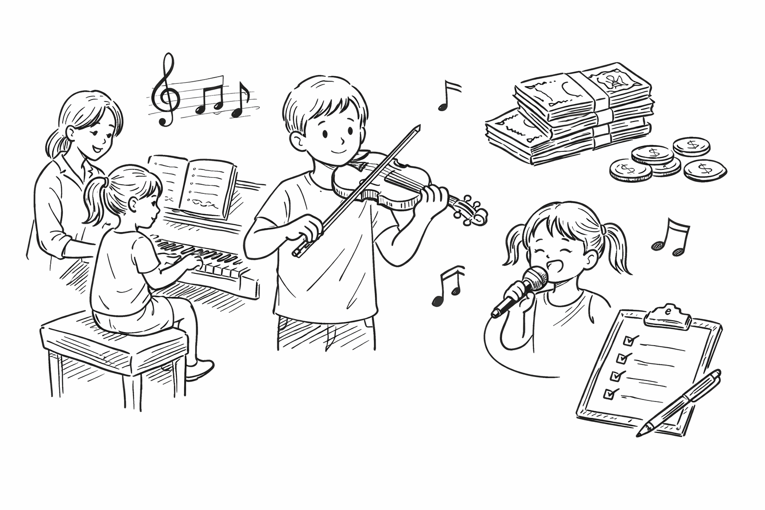 子ども音楽習い事の月謝はどのくらい?相場と選び方のポイント