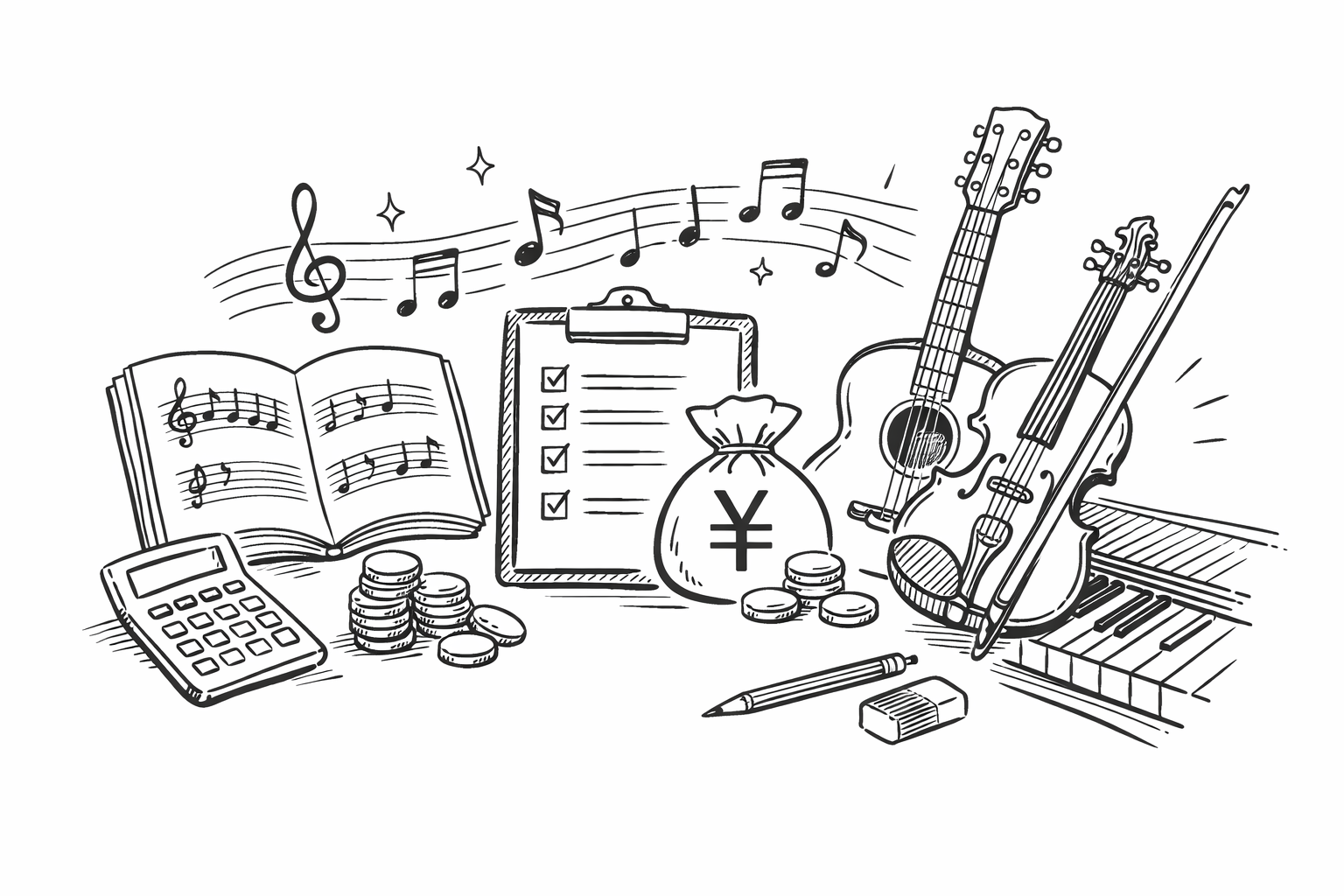 音楽教室の教材費っていくらかかる？年間相場と費用を抑えるコツ