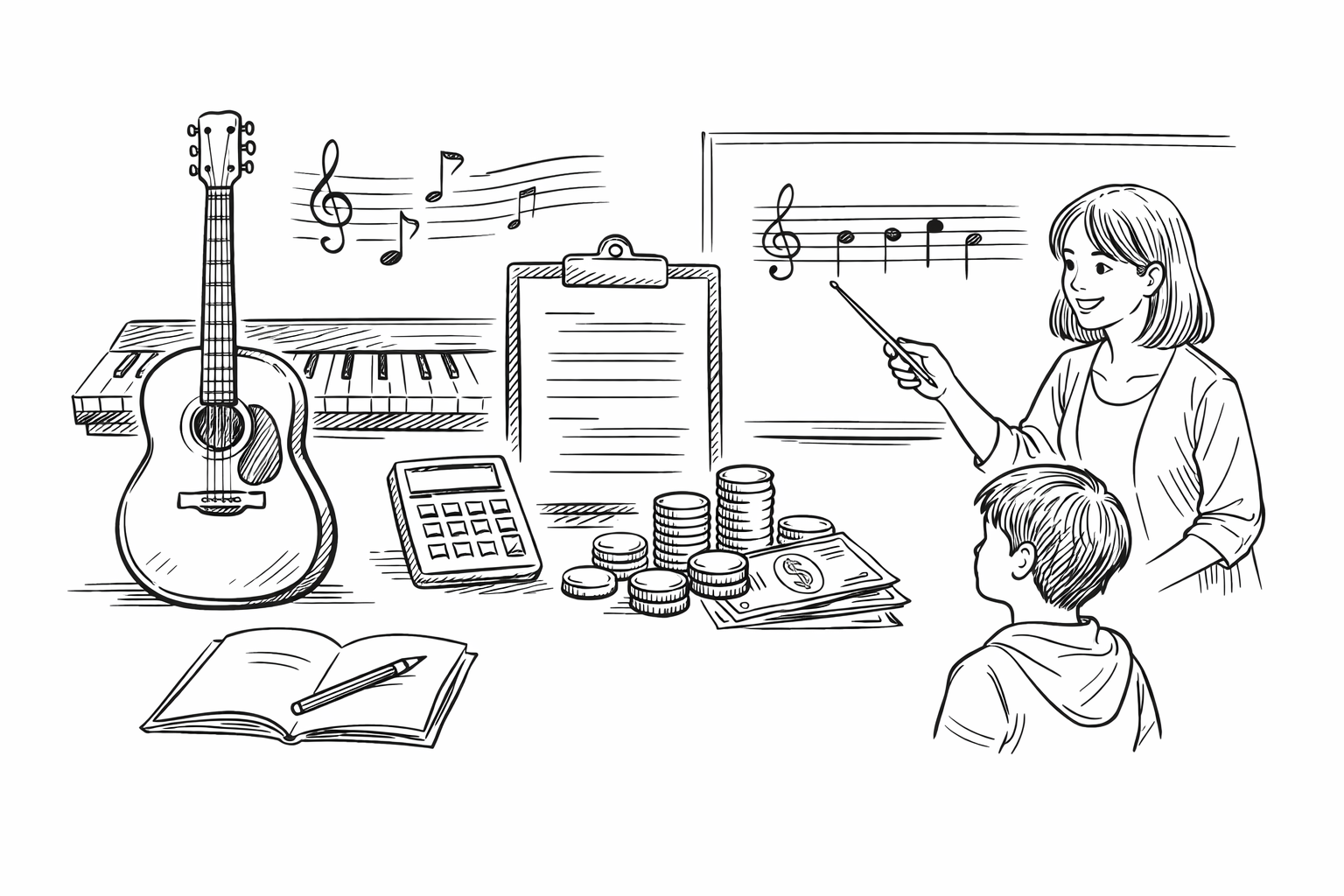 音楽教室の入会金の相場は?気になる費用を詳しく解説します