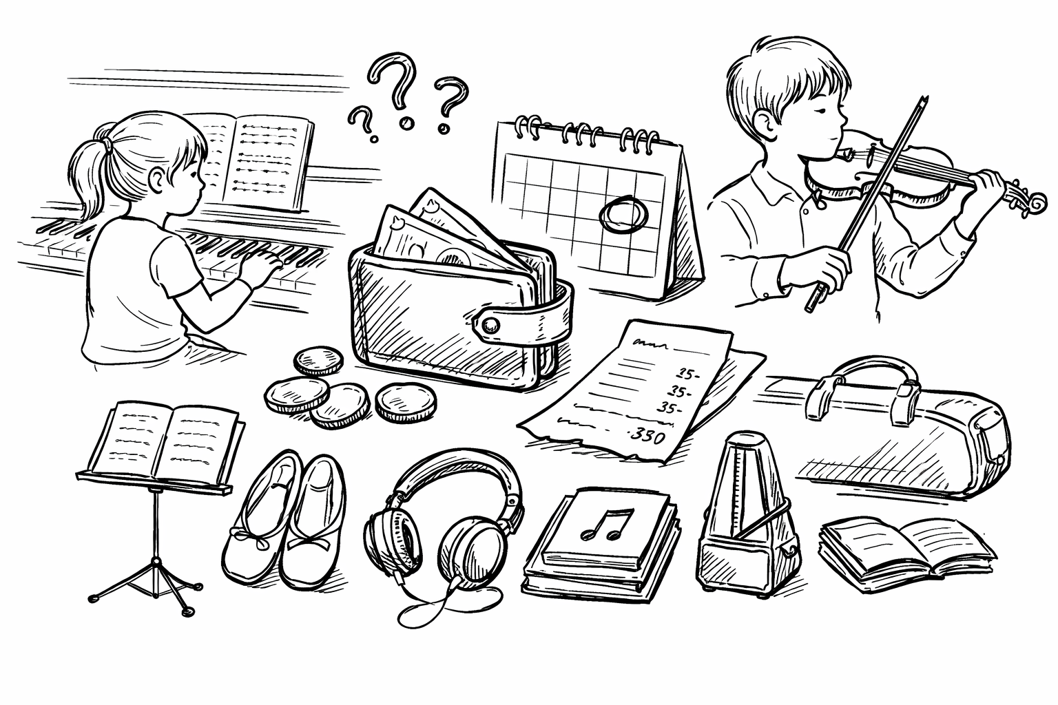 音楽習い事の見落としがちな出費って本当に大丈夫？