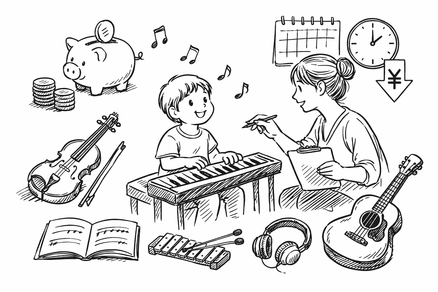安い音楽習い事を子どもに！コスパ良く始める方法とは？