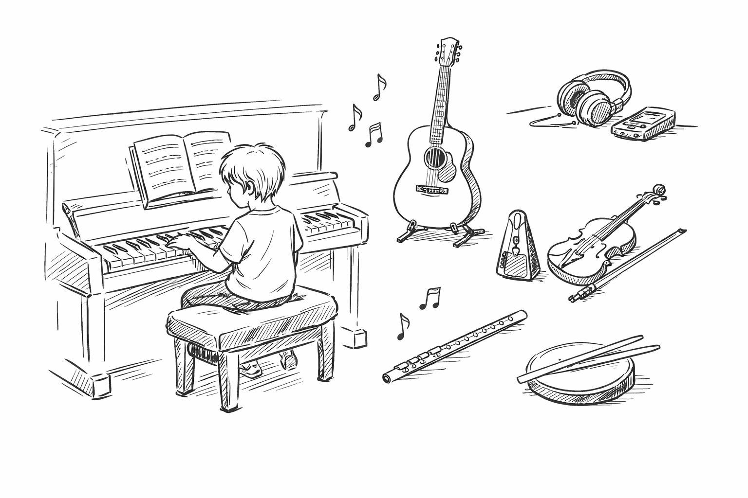 コツコツ型の子に最も向いているのはピアノや個人練習向きの楽器
