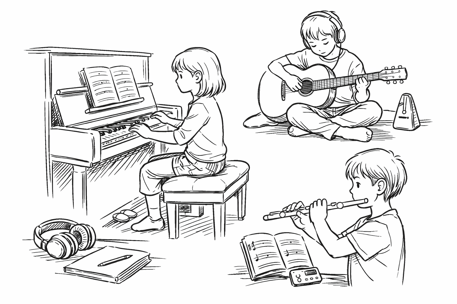 コツコツ型の子にピアノや個人練習向き楽器が向いている理由