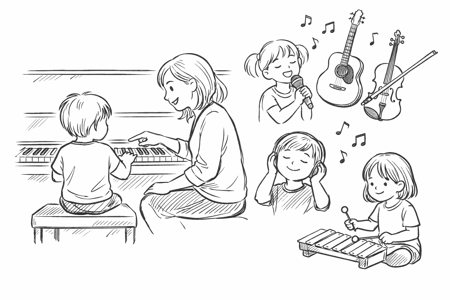 発達ゆっくりの子に音楽習い事はおすすめできる