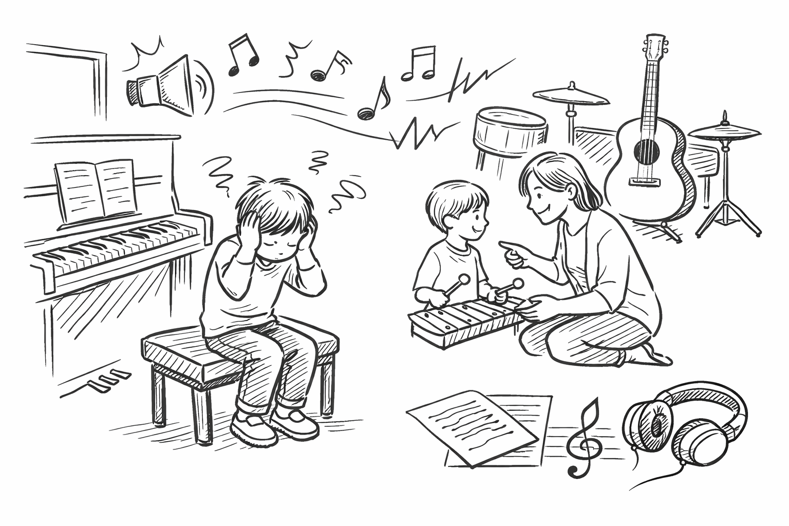 感覚過敏のお子さんでも音楽教室に通える
