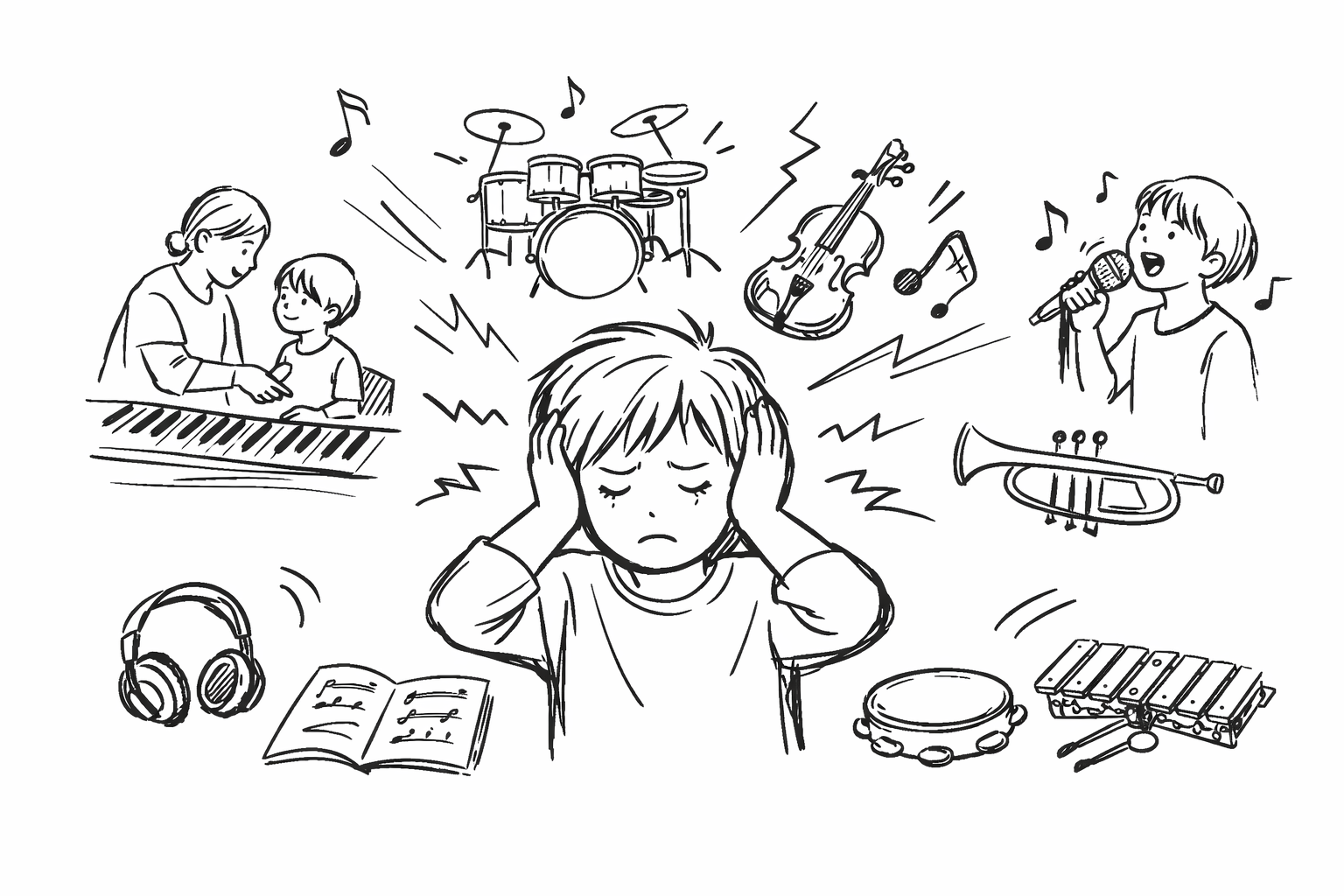 感覚過敏のお子さんが音楽教室で困る理由