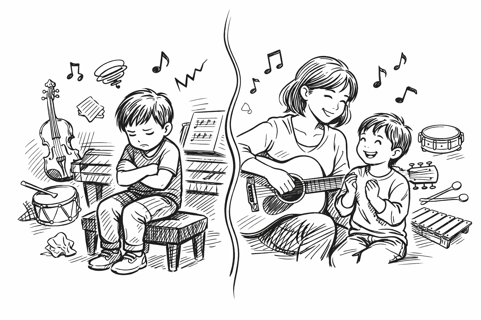 子どもが音楽教室を嫌がる理由は複数あります