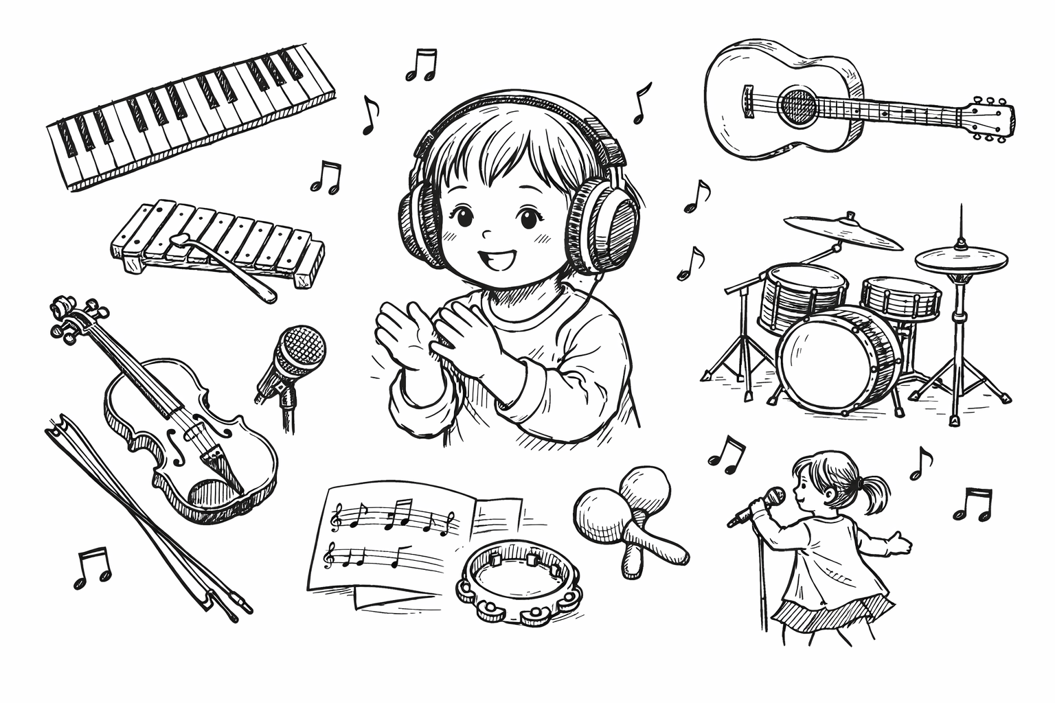 3歳におすすめの音楽習い事は5つあります
