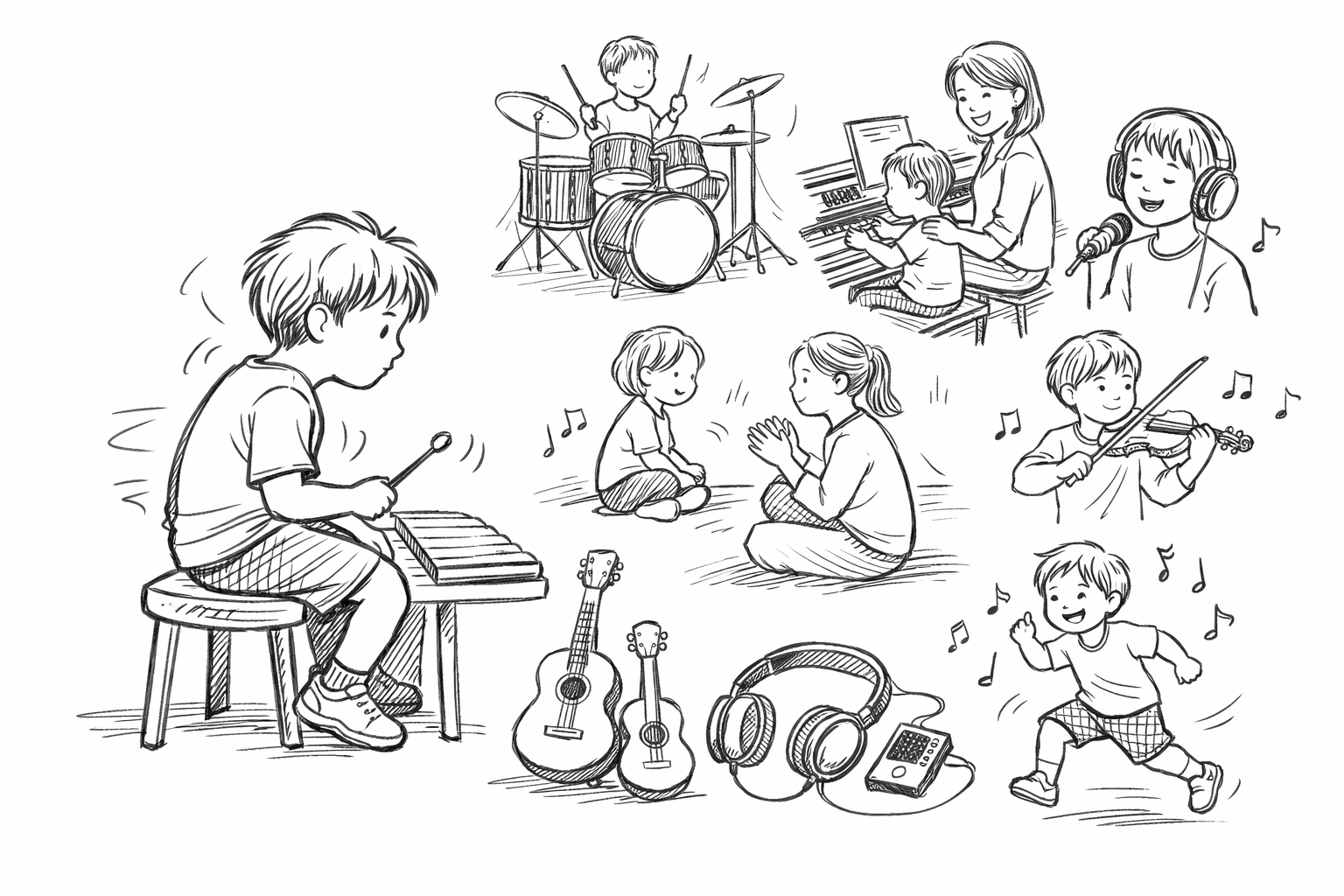落ち着きがない子に合う音楽教室を選ぶ7つのポイント