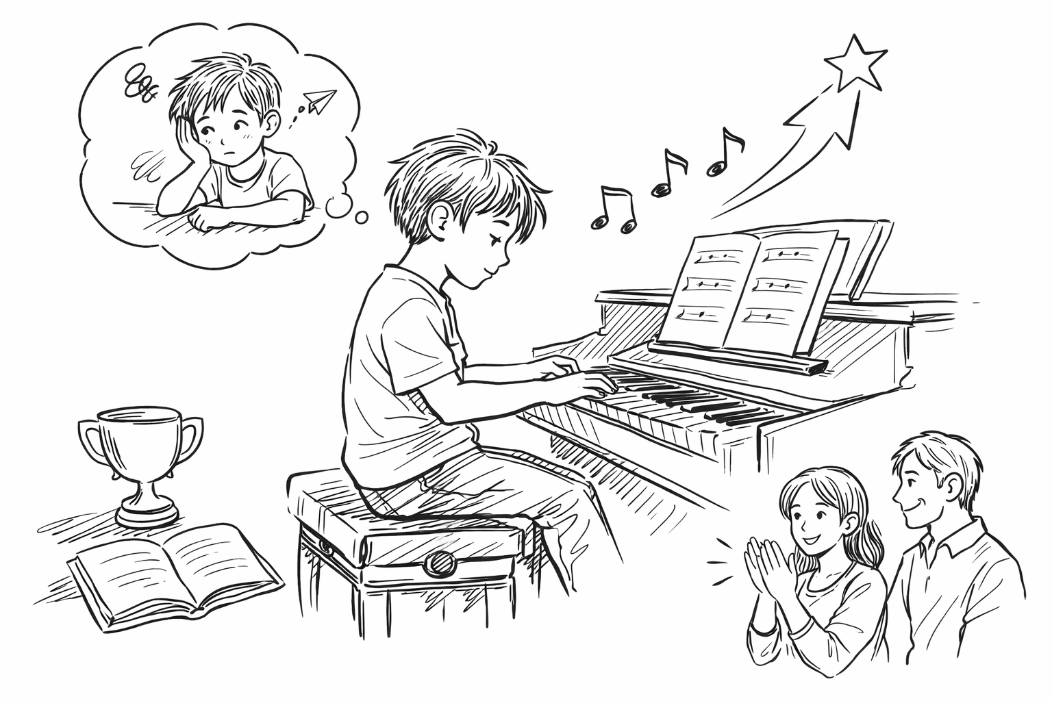 結論：集中力がない子でもピアノは向いている場合が多い