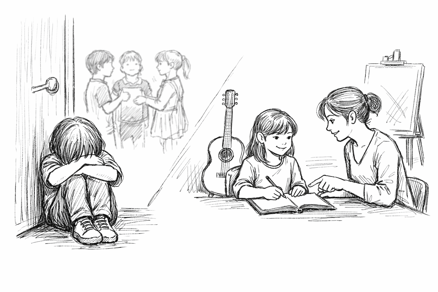 なぜ恥ずかしがり屋の子に個人レッスンが合うのか