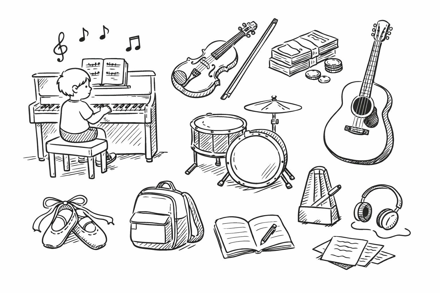 子どもの音楽系習い事、基本の月謝相場は5,000〜12,000円