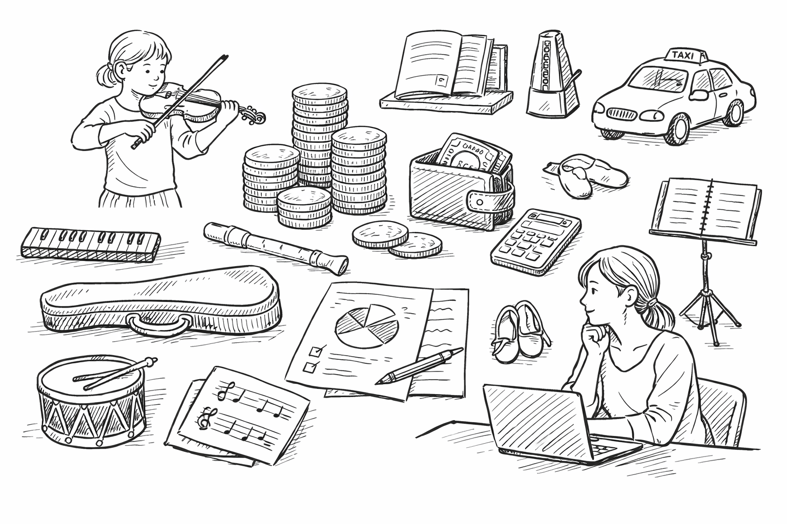 子どもの楽器習い事にかかる費用の全体像
