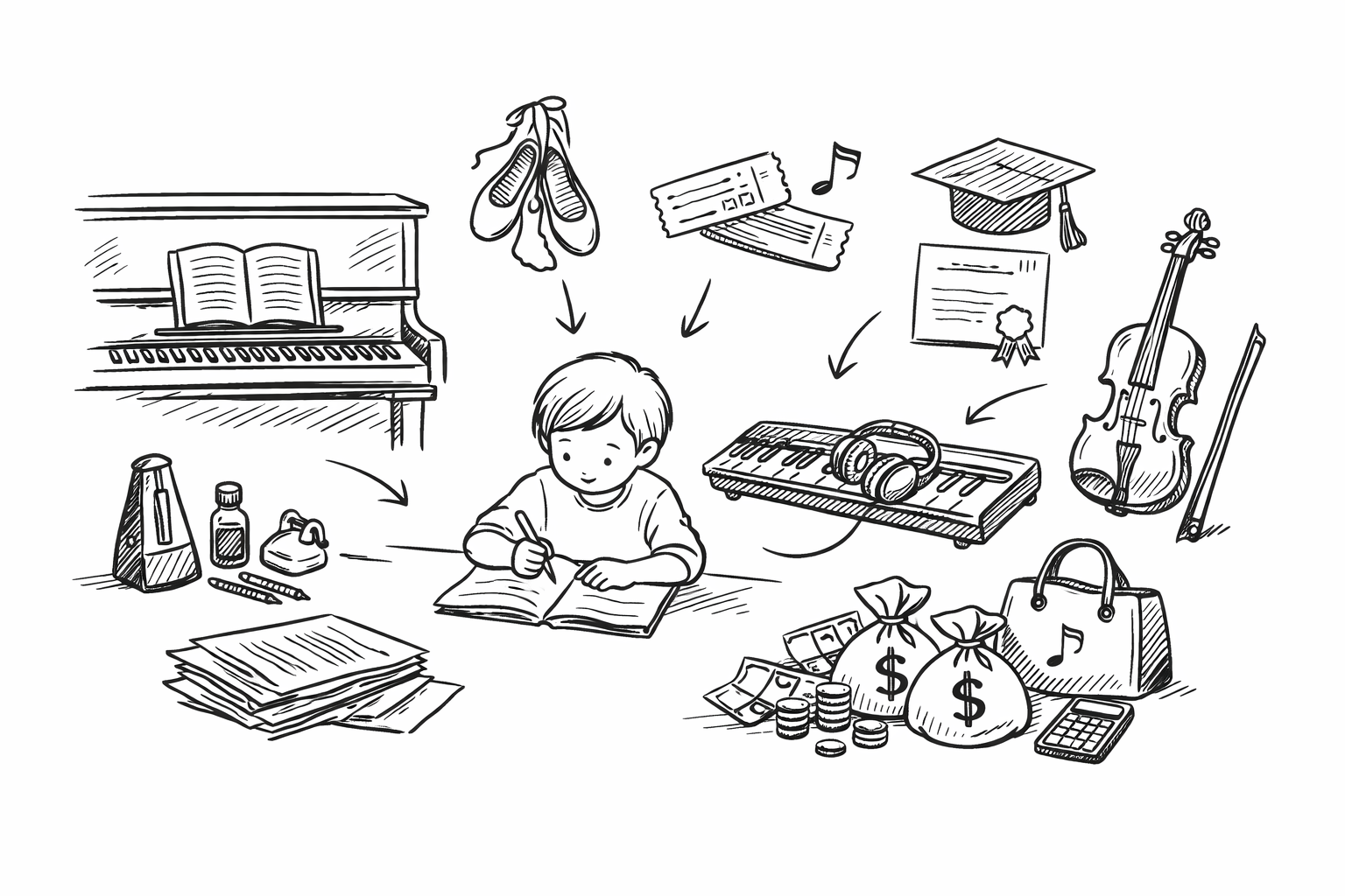 月謝以外の費用が発生する理由とは