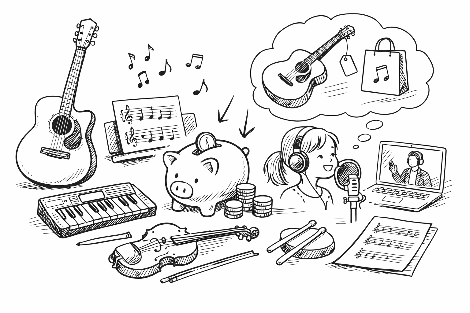 音楽習い事の初期費用は工夫次第で大幅に抑えられる