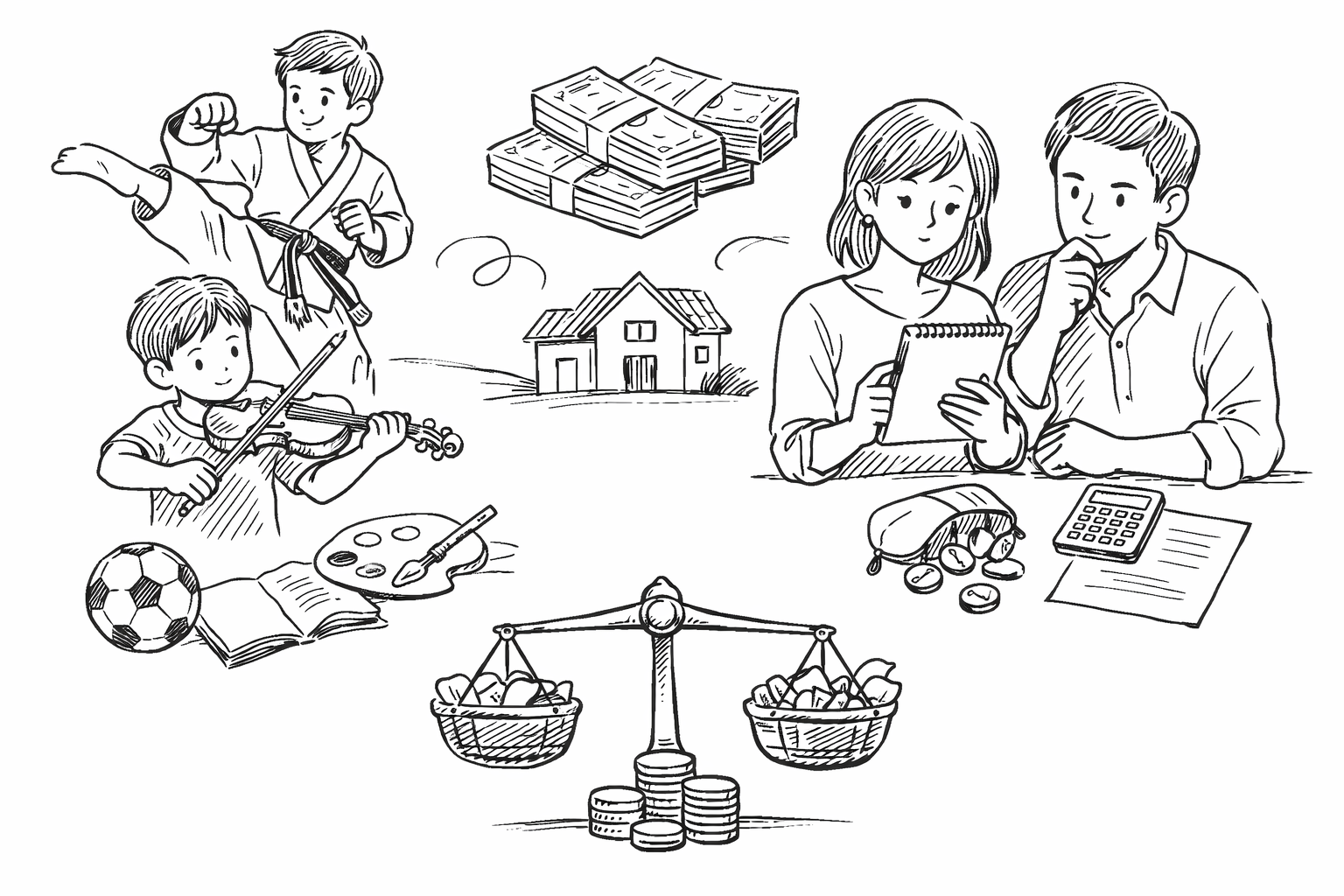 結論:家計の上限を決めて、きょうだい全体で配分するのがカギ