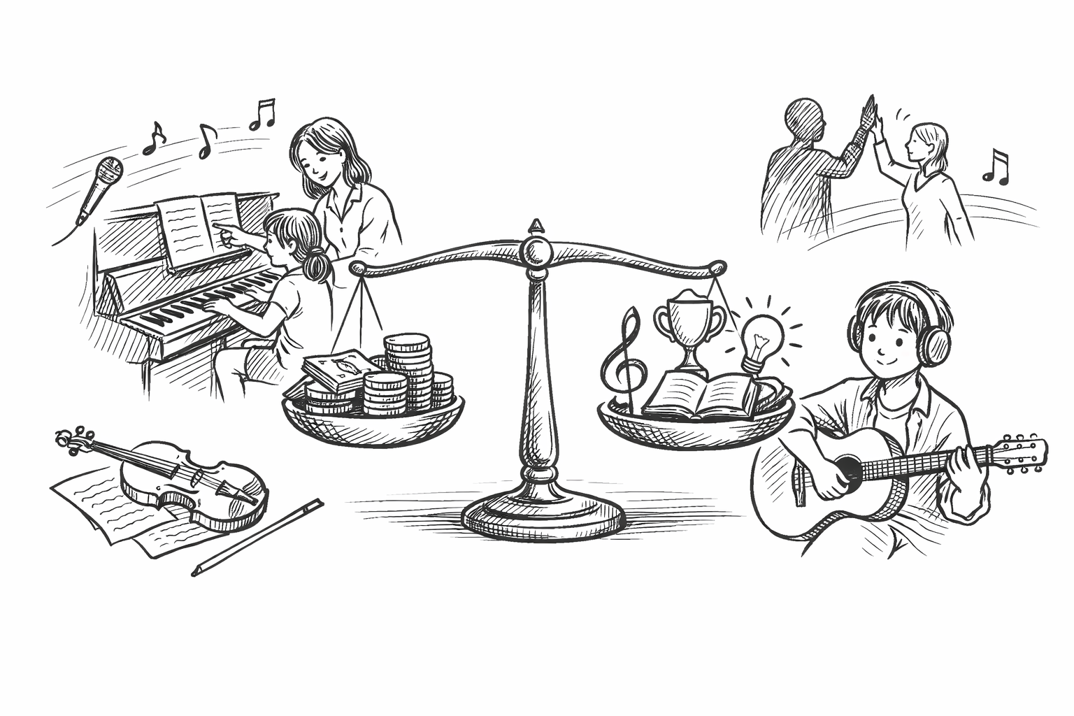 音楽習い事の費用対効果は実は高い