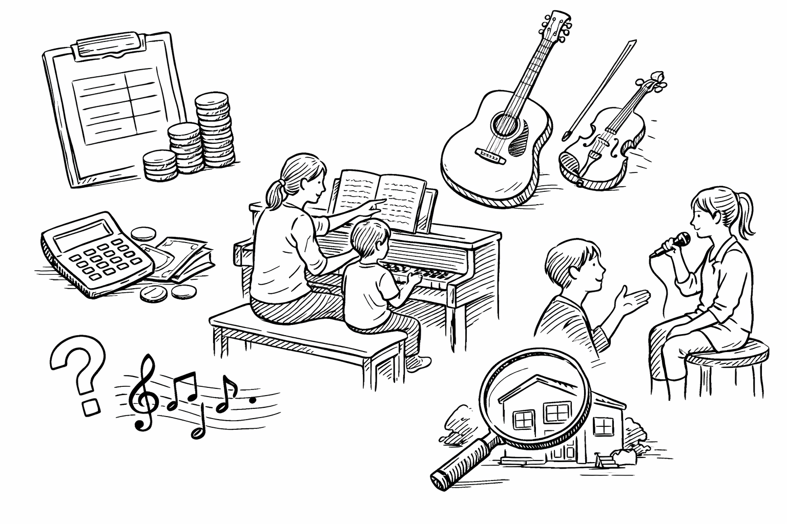 音楽教室の月謝、実際の相場はどれくらい？